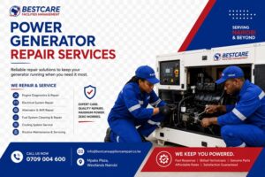 Power Generator Repair Service in Nairobi | Bestcare Appliance Repair